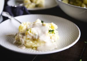 mashed potatoes and gravy