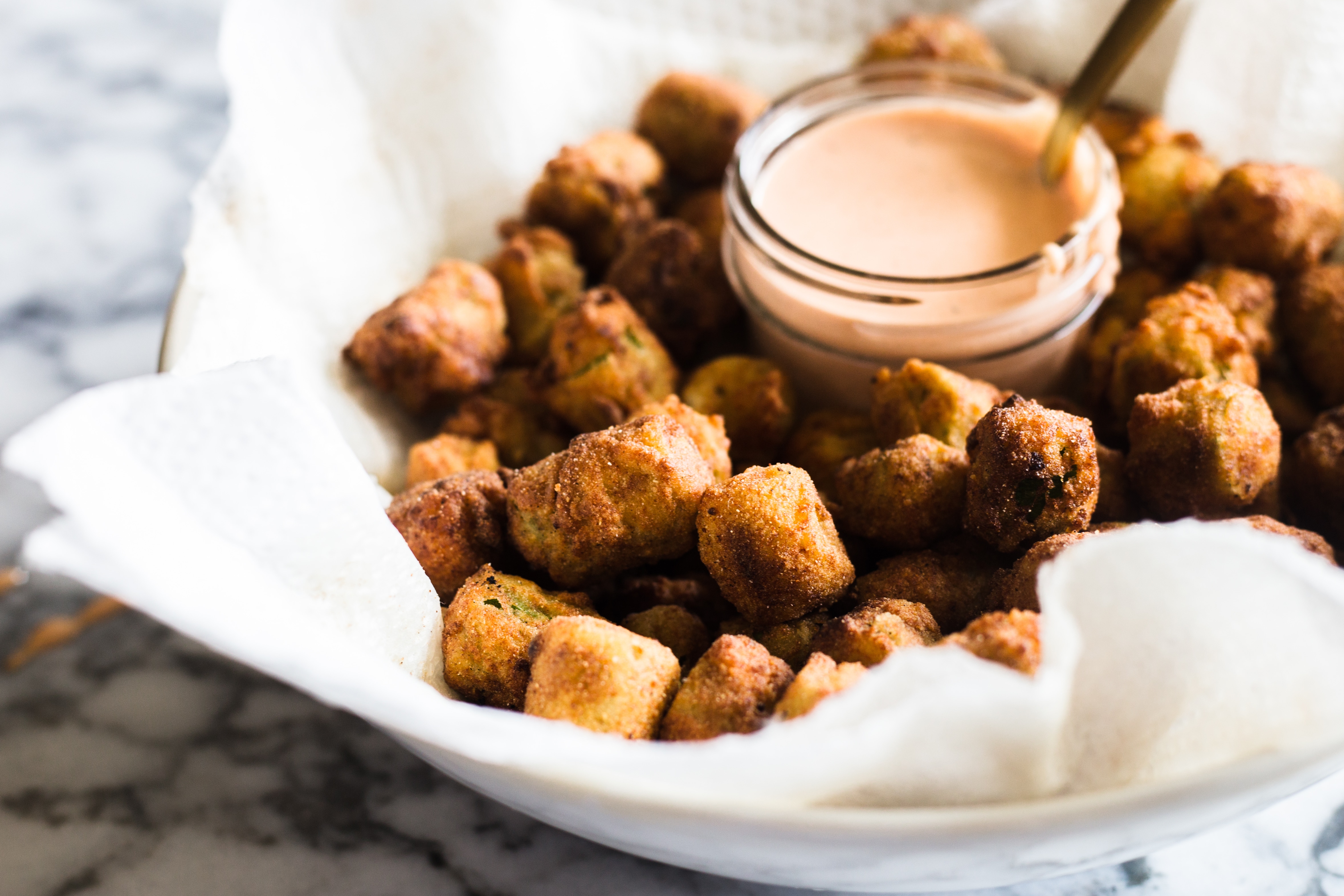 The best fried okra you will ever eat contains just 4 ingredients. You won't be able to stop eating these golden little nuggets! Also includes recipe for comeback sauce!