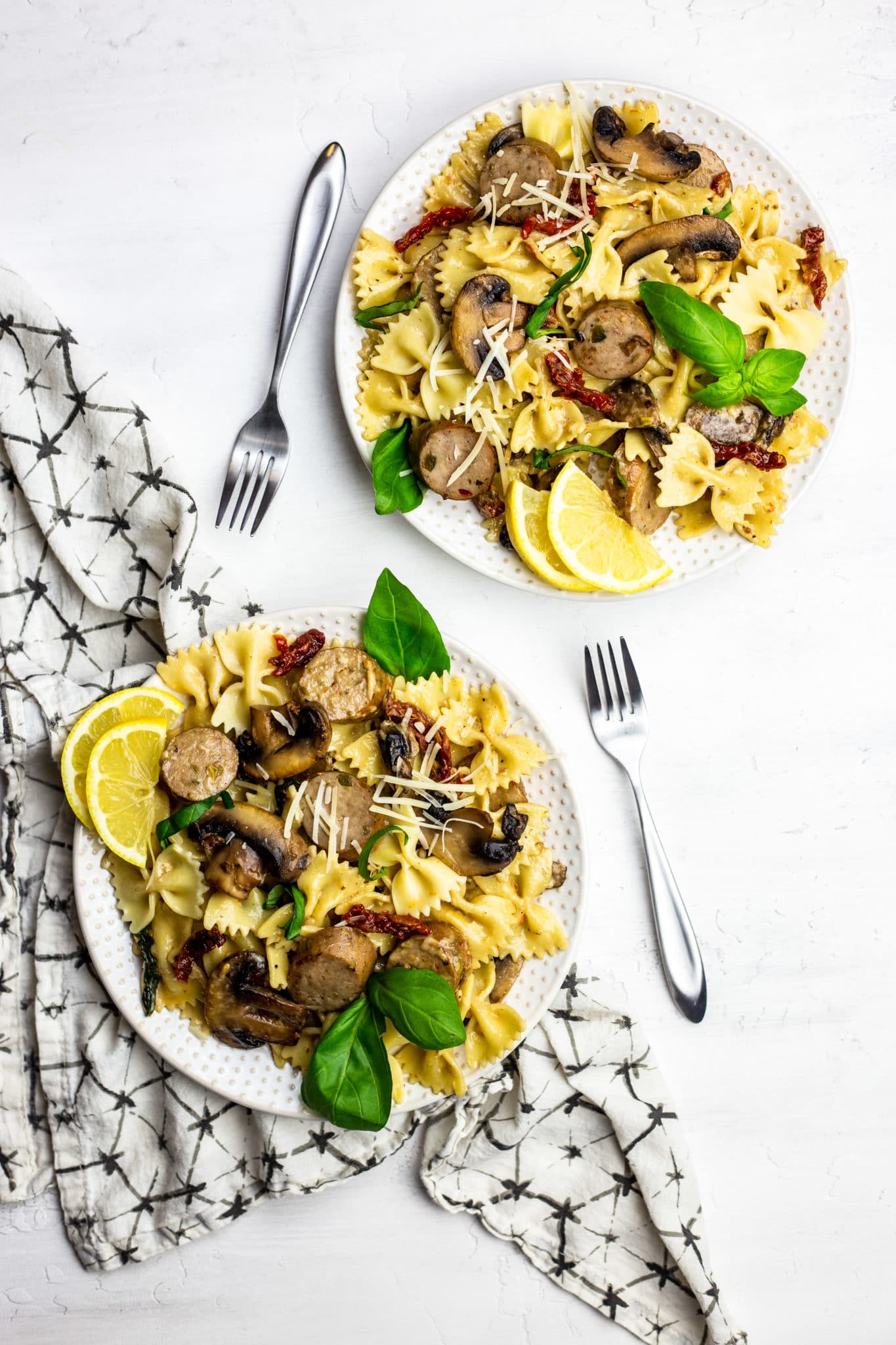 Italian Chicken Sausage Pasta - All the King's Morsels