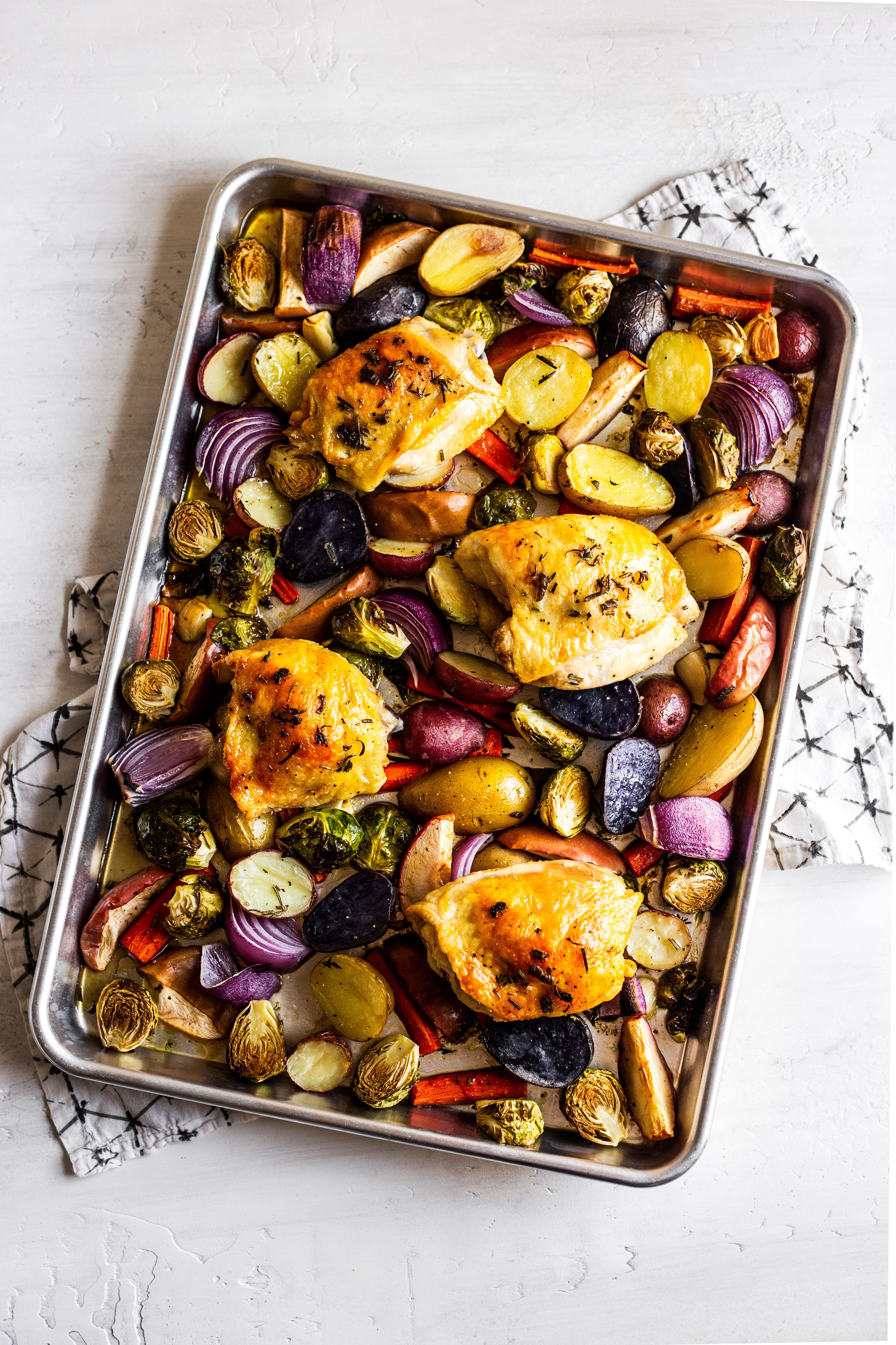 Roasted Chicken and Vegetables Sheet Pan Dinner